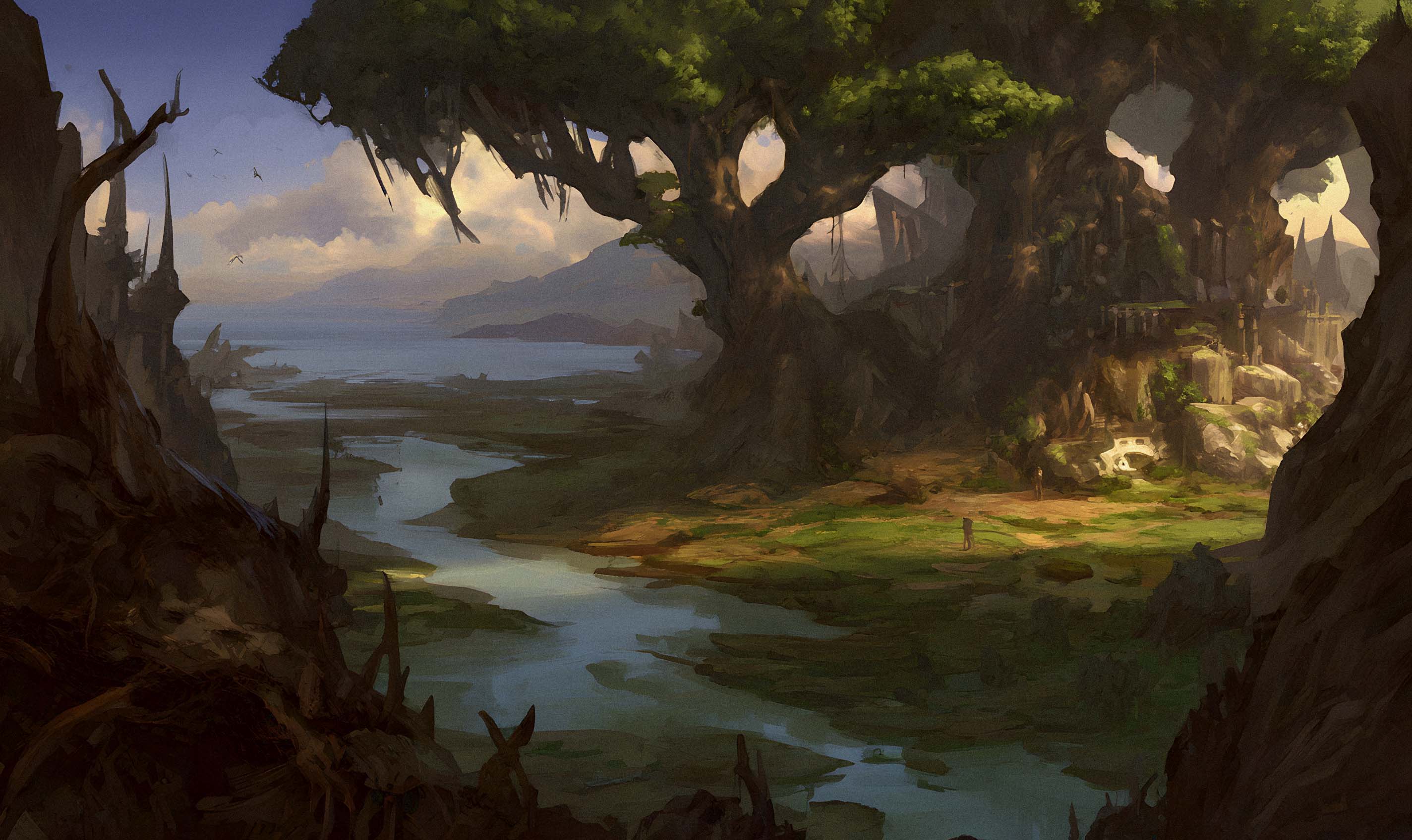 Bravestone Cliff - Human beachhead on Irongarth